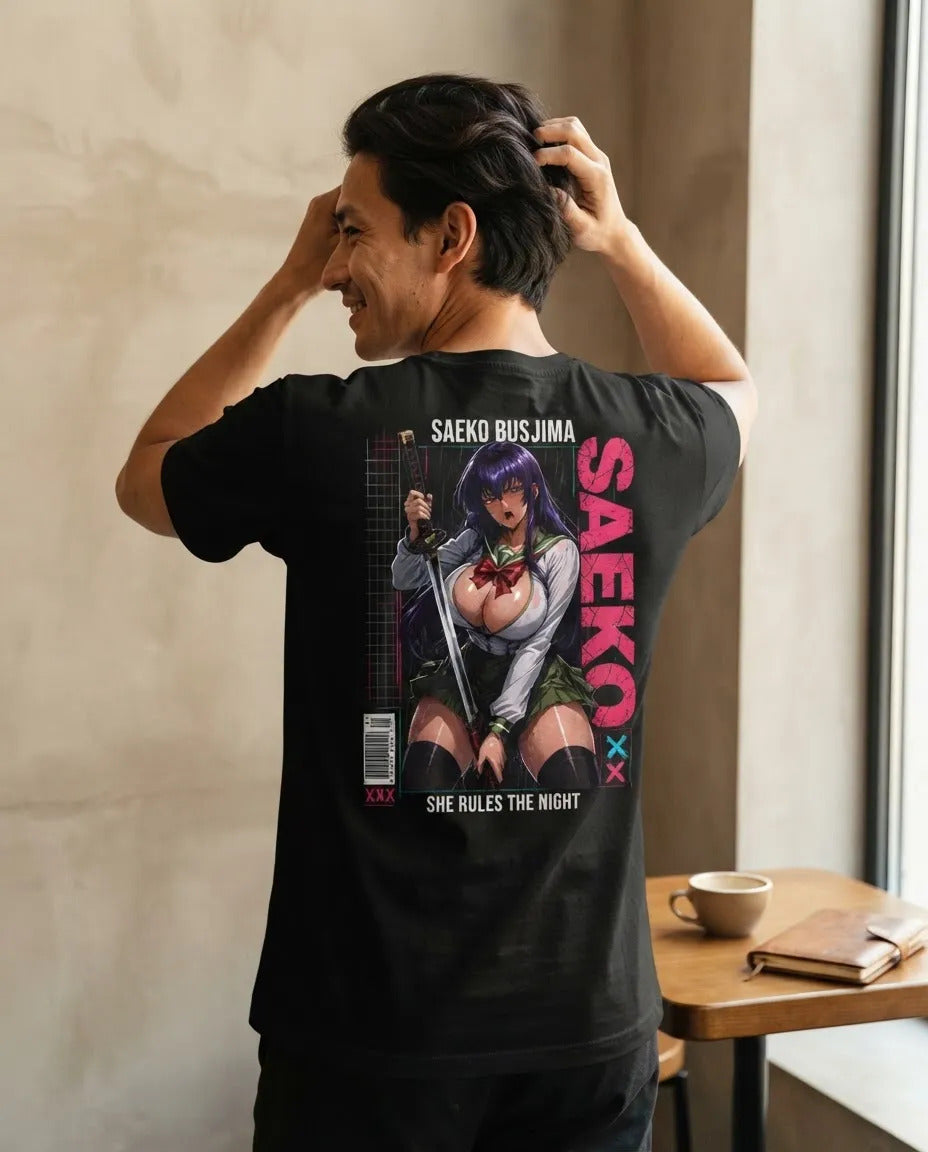 Playera Saeko High School Of The Dead Waifu Anime