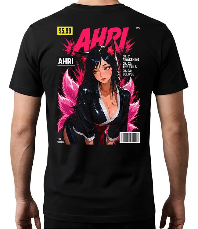 Playera Ahri League Of Legends Waifu Videojuego