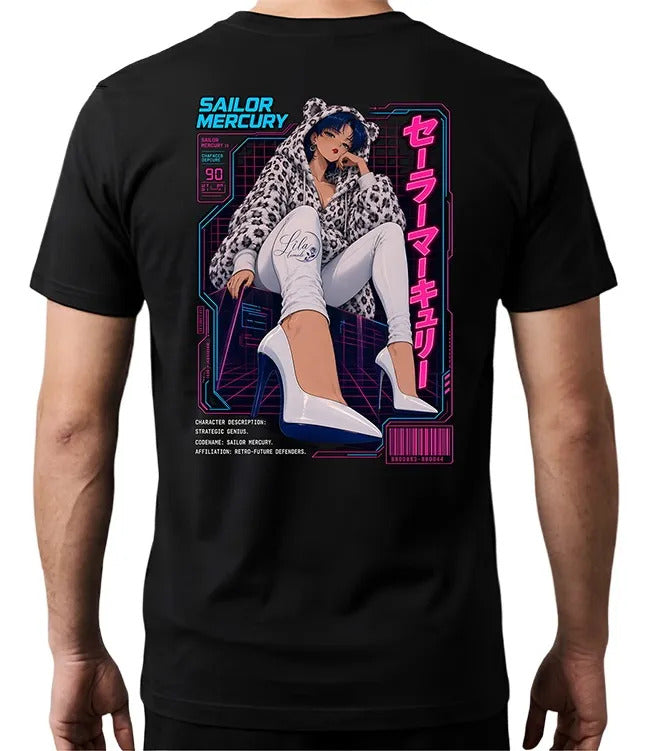 Playera Sailor Mercury 2 Sailor Moon Waifu Anime