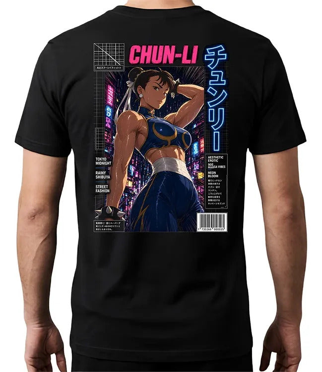 Playera Chun Li 12 Street Fighter Waifu Videojuego