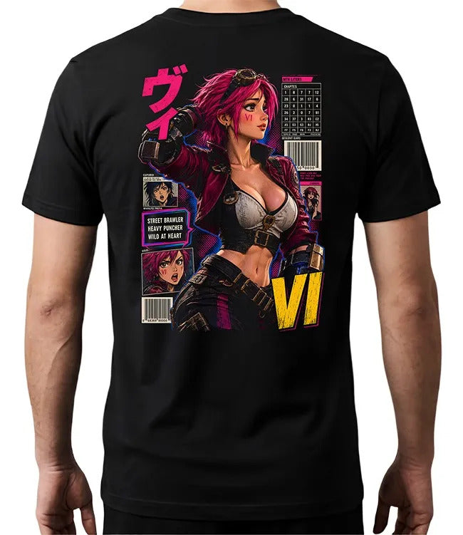 Playera Vi League Of Legends Waifu Videojuego