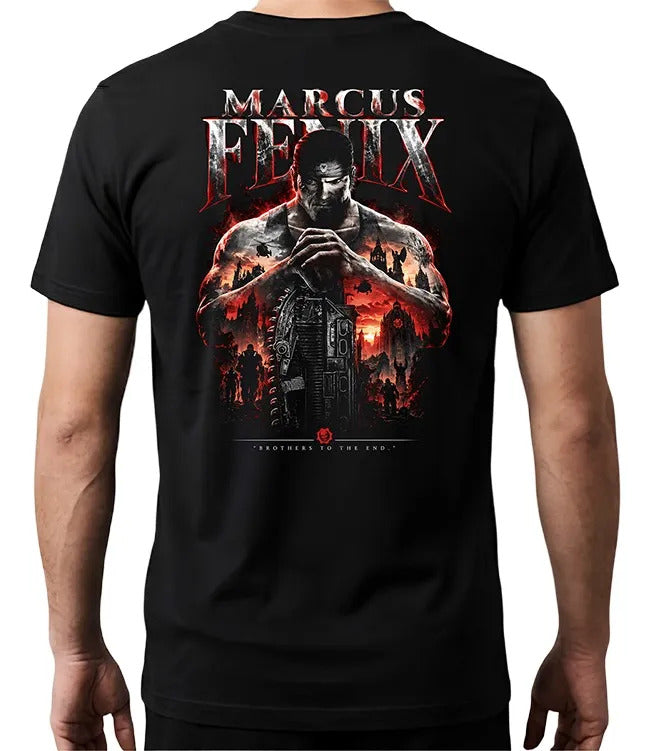 Playera Marcus Fenix Gears Of War Gen Videojuego