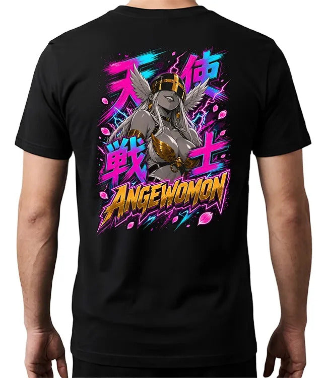 Playera Angewomon 3 Digimon Waifu Anime