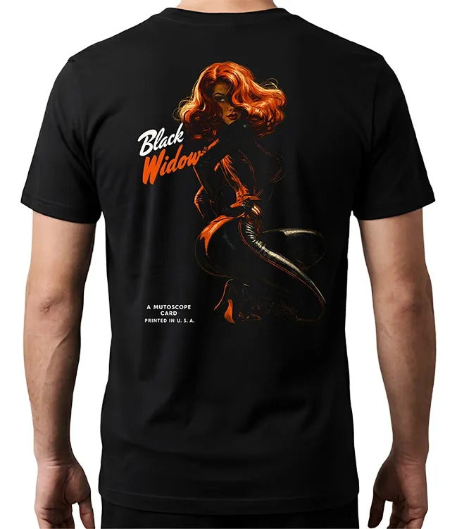 Playera Black Widow Marvel Waifu Superheroes