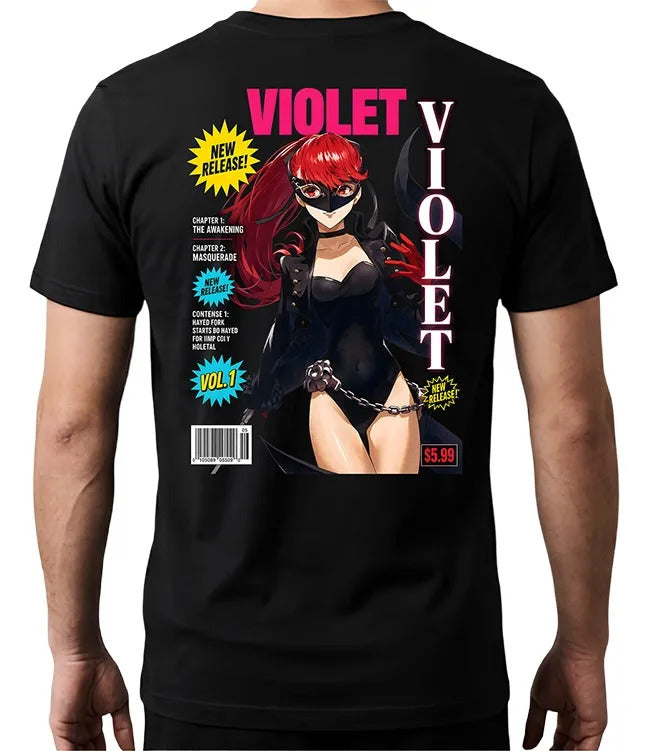 Playera Violet Persona 5 Waifu Videojuego