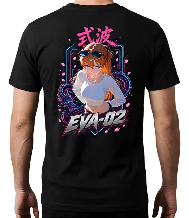 Playera Asuka 9 Evangelion Waifu Anime